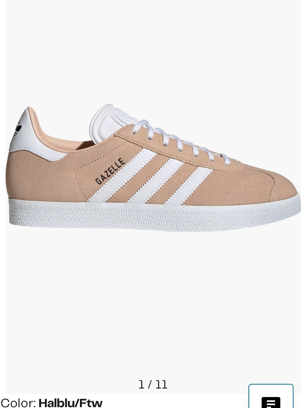Adidas Gazelle Sneakers In Halo Blush